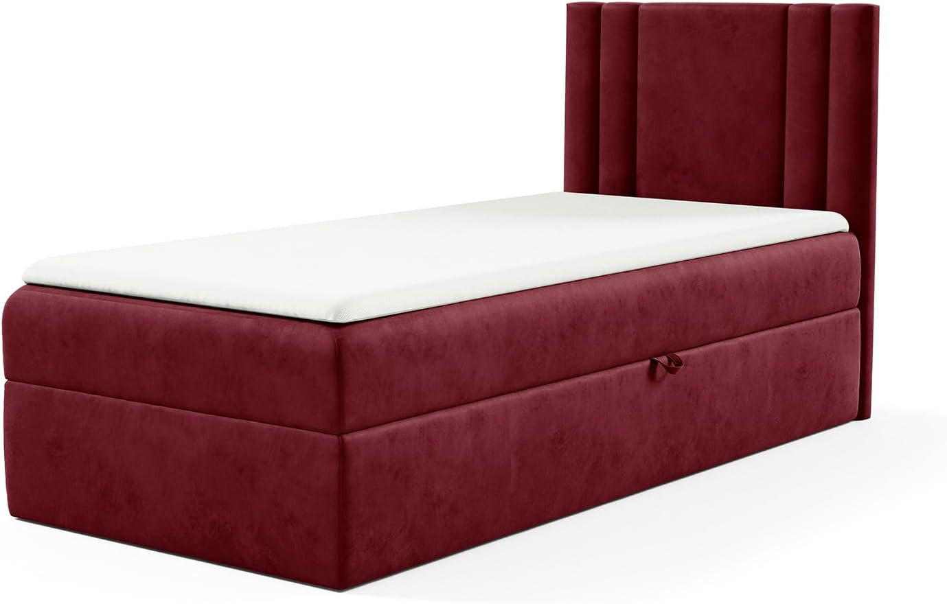 KINDERBETT CARDI - Rot, Holzwerkstoff (84/208cm) - Meblini