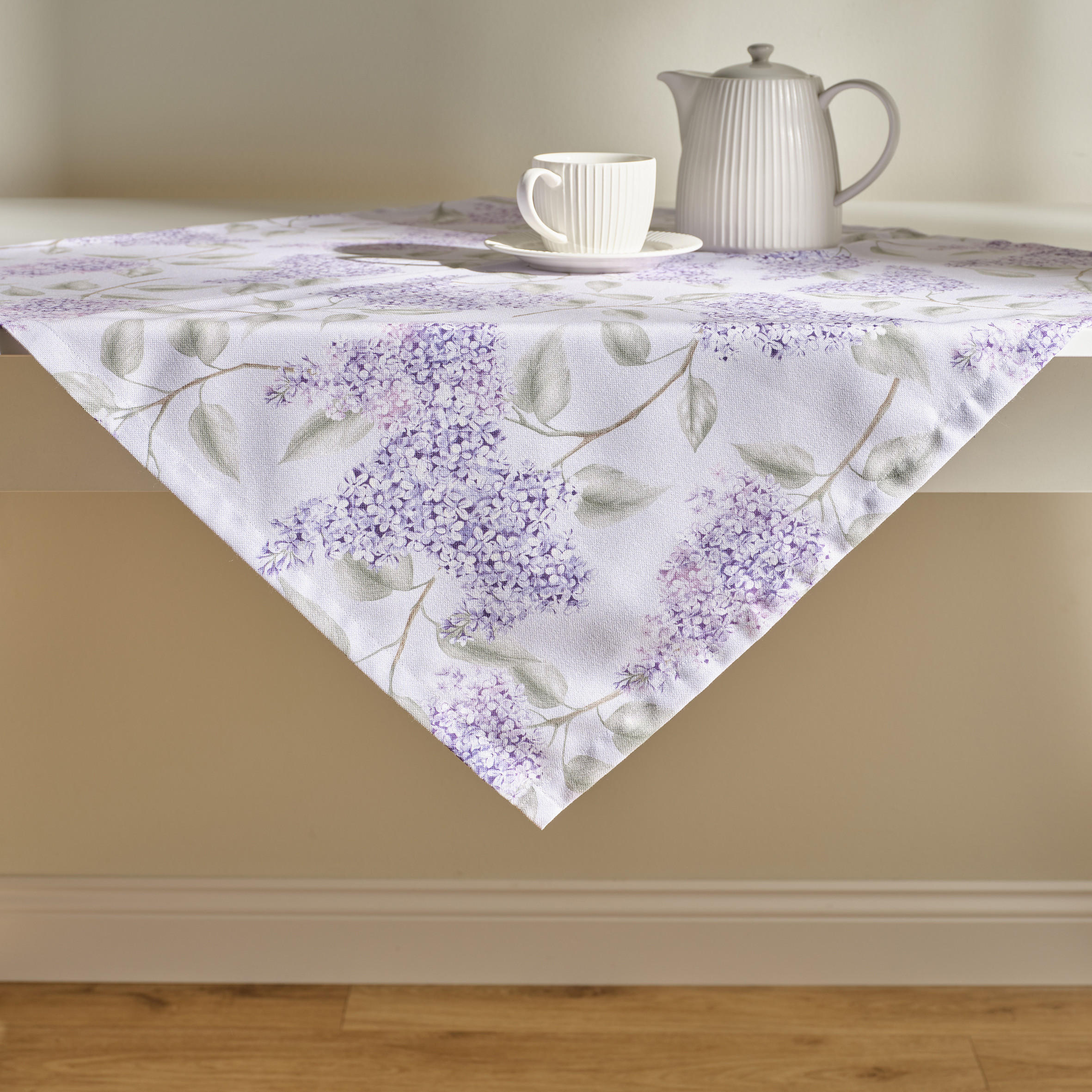 TISCHDECKE Buzok - Violett, Textil (80/80/1cm) - home&you