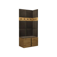 GARDEROBEN-SET Orion I - Eiche Artisan/Braun, Holzwerkstoff/Kunststoff (84/186/46cm) - MIRJAN24