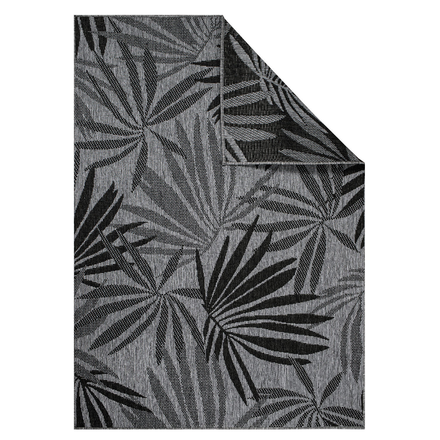 OUTDOOR-TEPPICH DuoRug 5771 Anthrazit 120x170 cm - Anthrazit, Textil (120/170cm) - carpet city