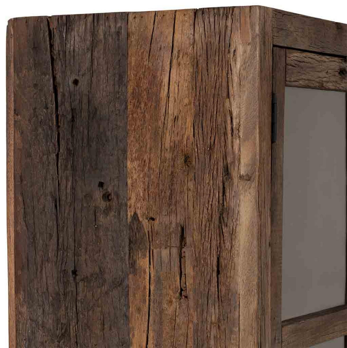 VITRINE aus Holz, braun, 100x40x180cm - Braun, Holz (100/180/40cm) - Wanderlust