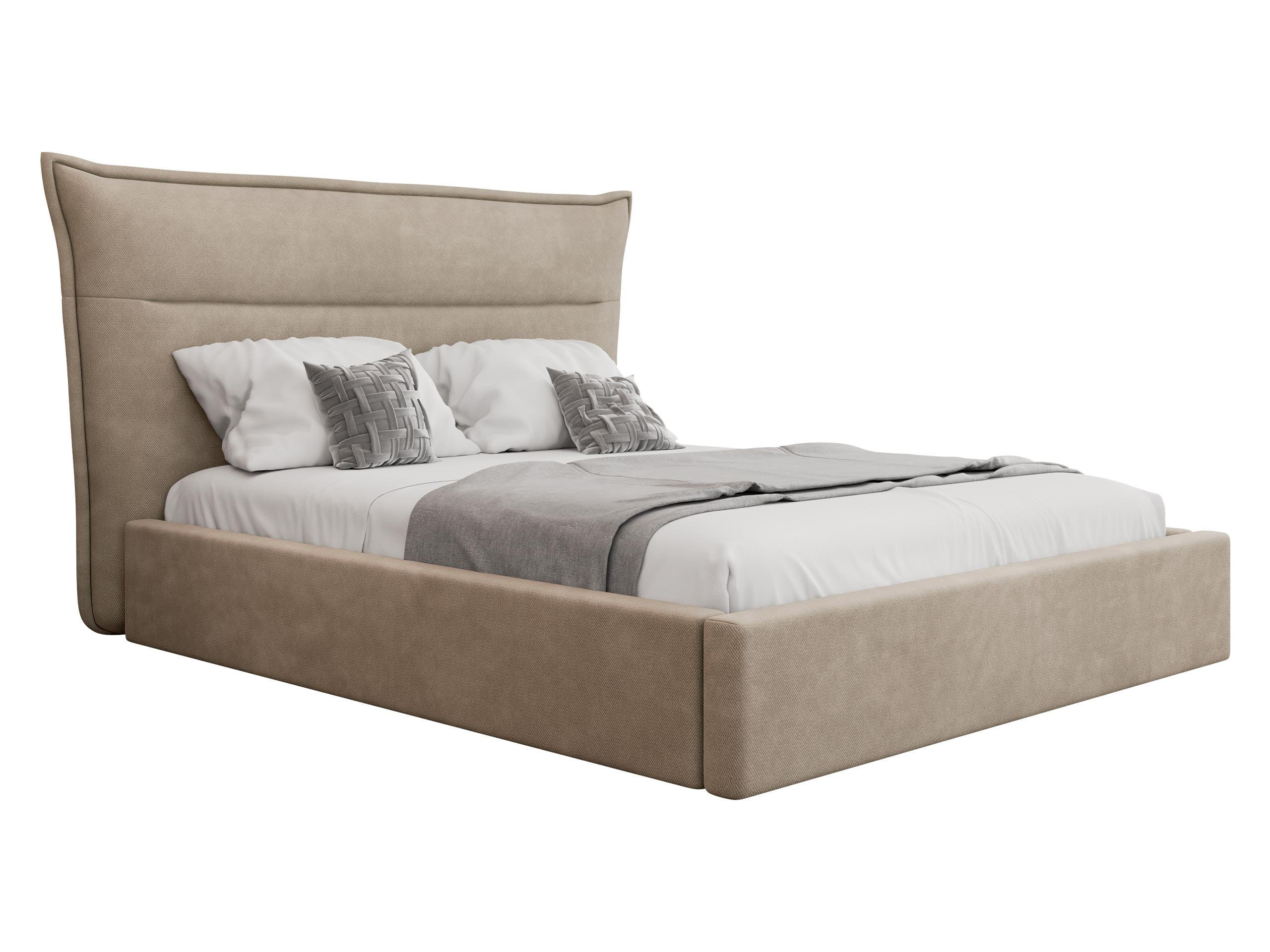 POLSTERBETT Tinkus - Naturfarben, Holz/Holzwerkstoff (180/200cm) - MIRJAN24