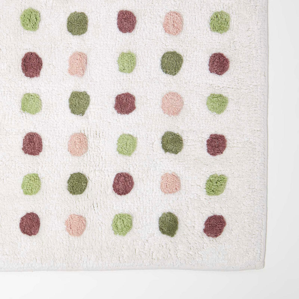 BADEMATTE Punkte 50/80 cm, Baumwolle - Multicolor, Textil (50/80cm) - Homescapes