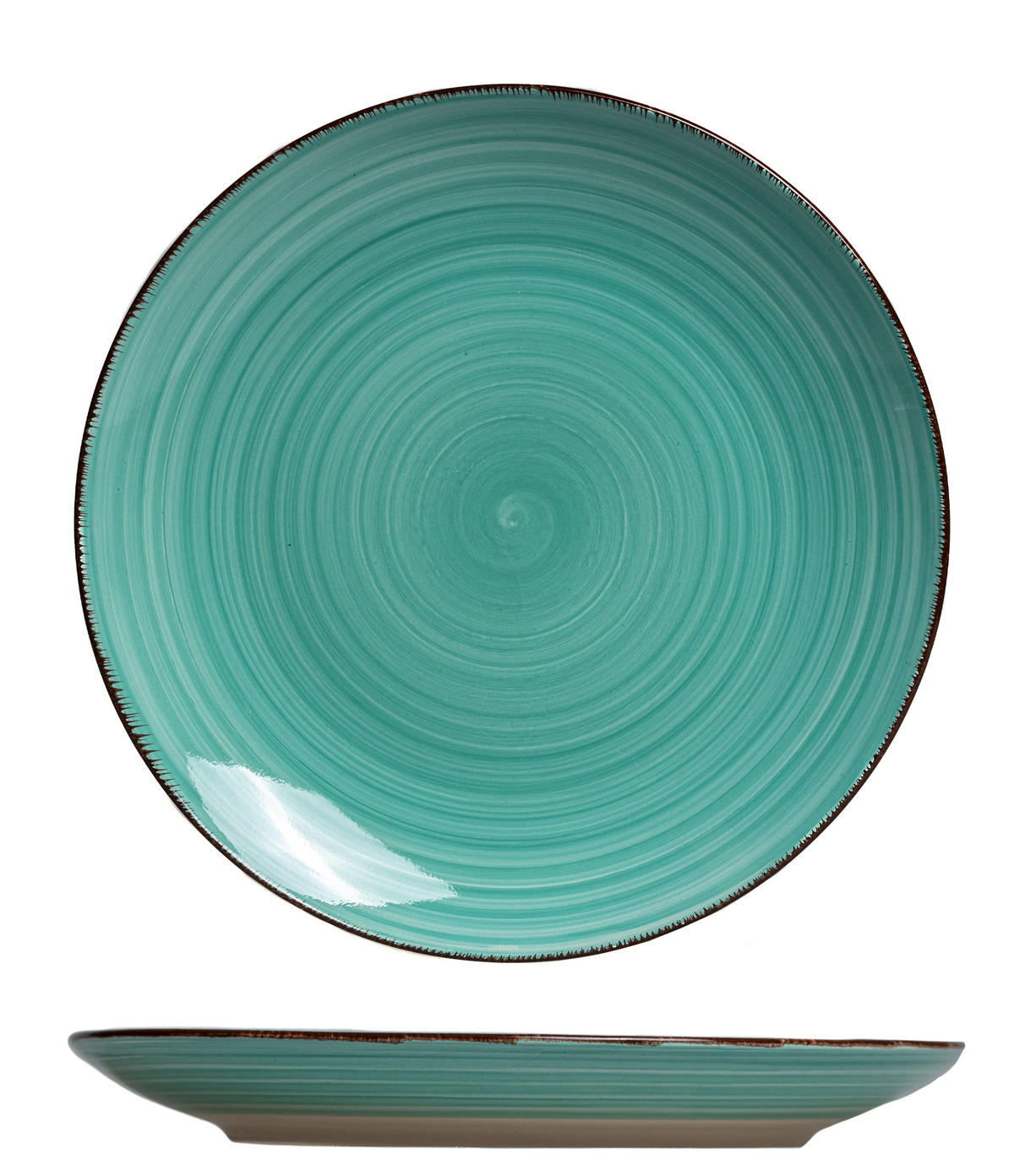 COOKINGLIFE Speiseteller Delice Grün ø 26,5 cm - 6 Stück - Grün, Keramik (26.5cm) - Cookinglife