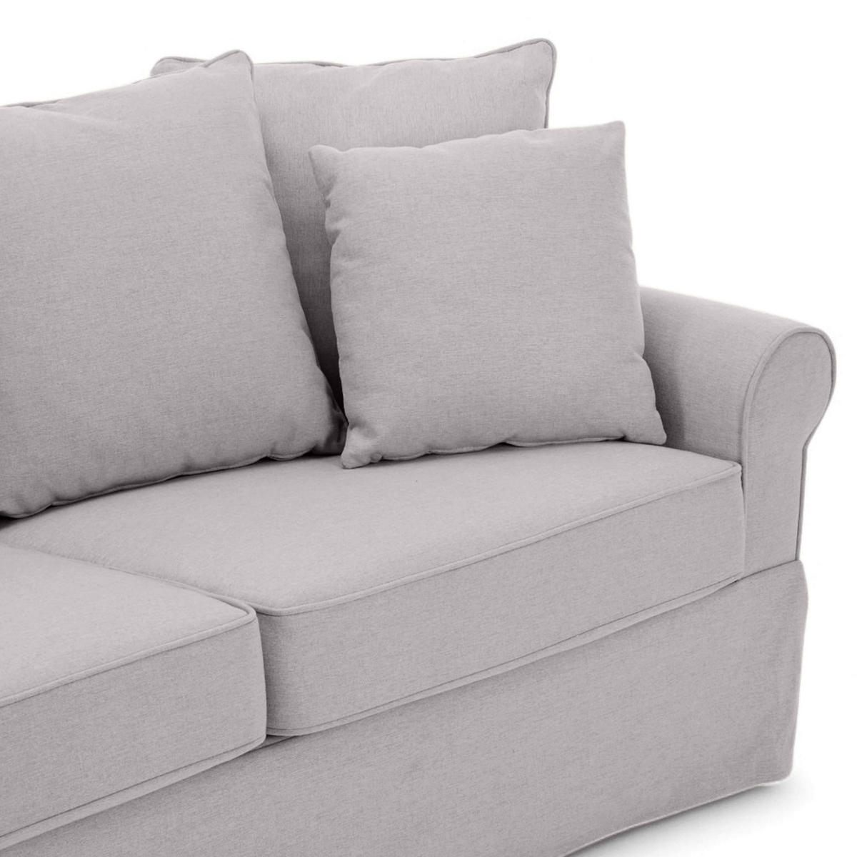 SOFA 3-Sitzer, Grün - Grün, Textil (84/92/200cm) - Oviala