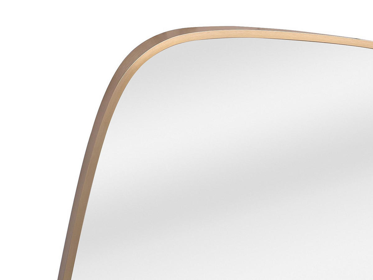 WANDSPIEGEL - 60 cm x 3 cm - Metall - Goldfarben - ALUNI - Goldfarben, Metall (60/60/3cm) - Vente-Unique