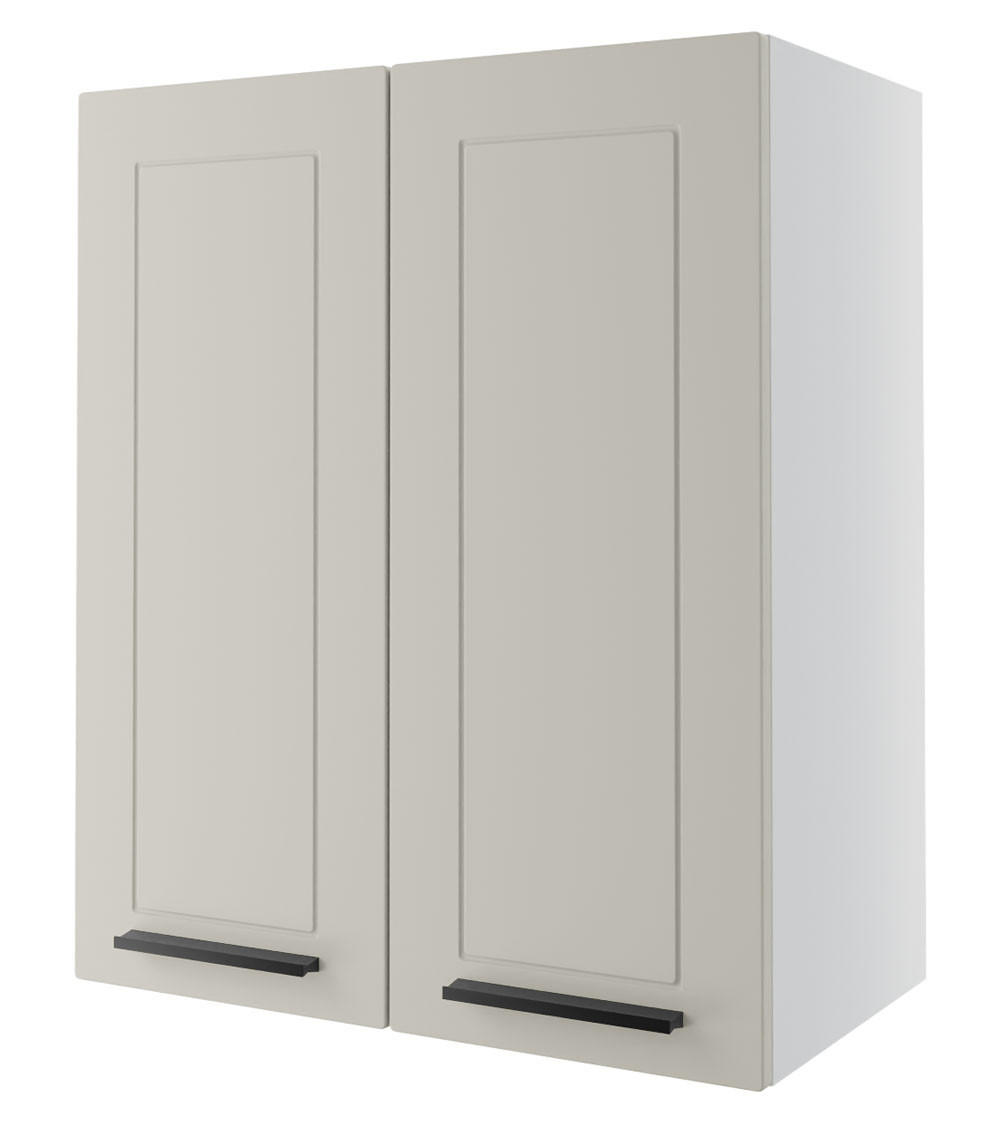 KÜCHENHÄNGESCHRANK Kvantum W3/60 Vanille Matt / Weiß Matt 60 / 32,5 / 72cm - Creme/Weiß, Holz/Holzwerkstoff (60/72/32.5cm) - Feldmann-Wohnen