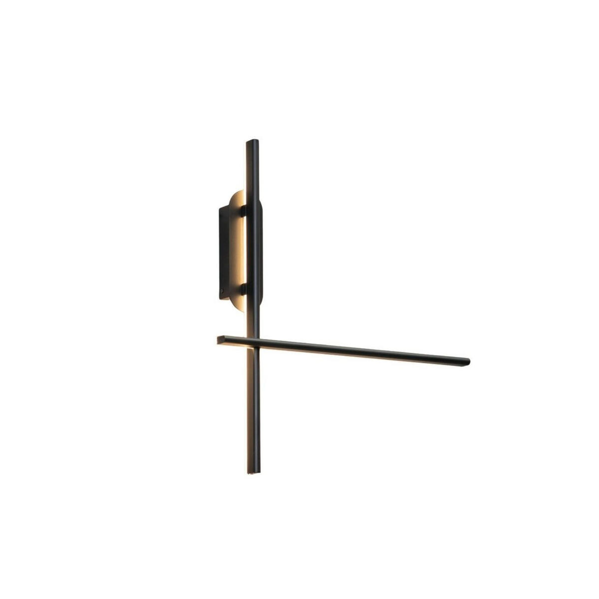 WANDLEUCHTE Taranto, Schwarz, 51cm - Schwarz, Metall (8/49.3/51cm) - KOSILUM