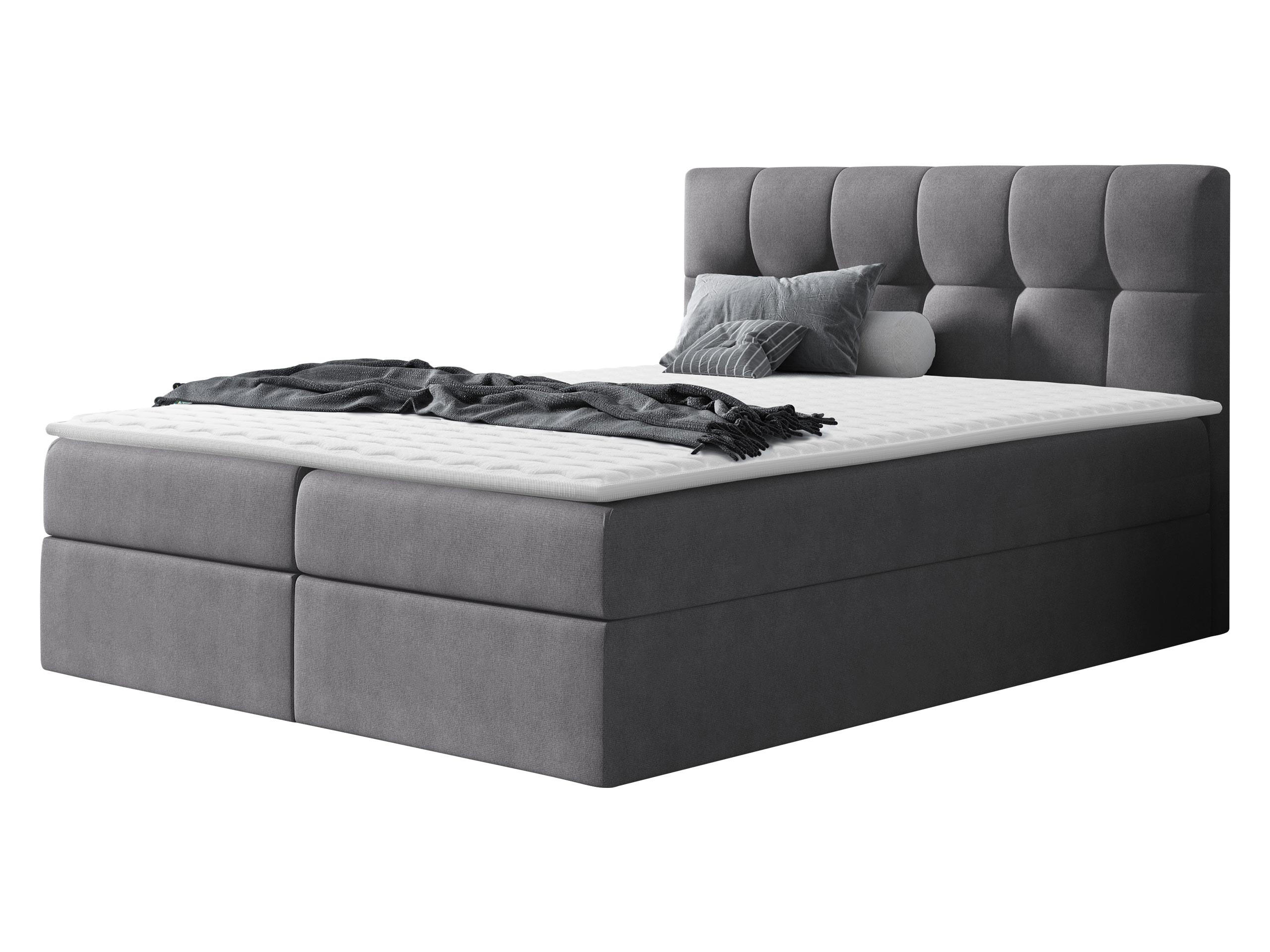 Mirjan24 Boxbett Grau 180x200 cm