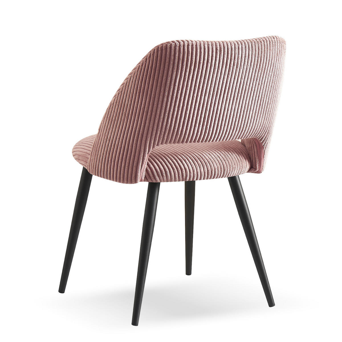 STUHL VICKY Rosa 2 Stück - Rosa, Textil/Metall (53/80/57cm) - B&D Home