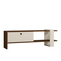 TV-MÖBEL Loom weiß 120 cm im zeitgenössischen Stil - Weiß, Holzwerkstoff (120/25/36cm) - Concept Usine