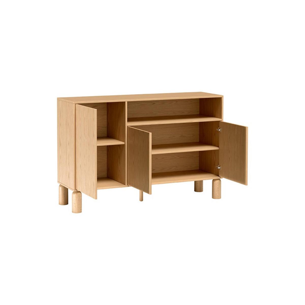 KOMMODE Sanden SN-2 140 x 91,6 x 40,6 cm Eiche Bookmatch - Eichefarben, Holz/Holzwerkstoff (140/91.6/40.6cm) - Koseto