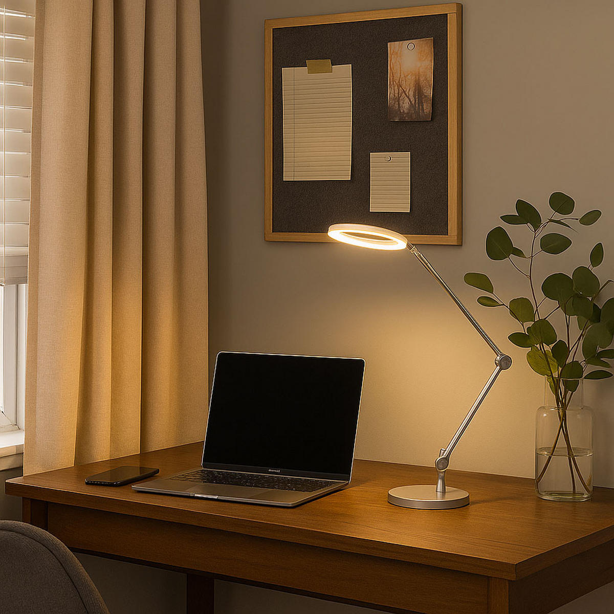 LED TISCHLEUCHTE ACE Silber satiniert - Silberfarben, Metall (8.4/8.4/80cm) - Globo Lighting