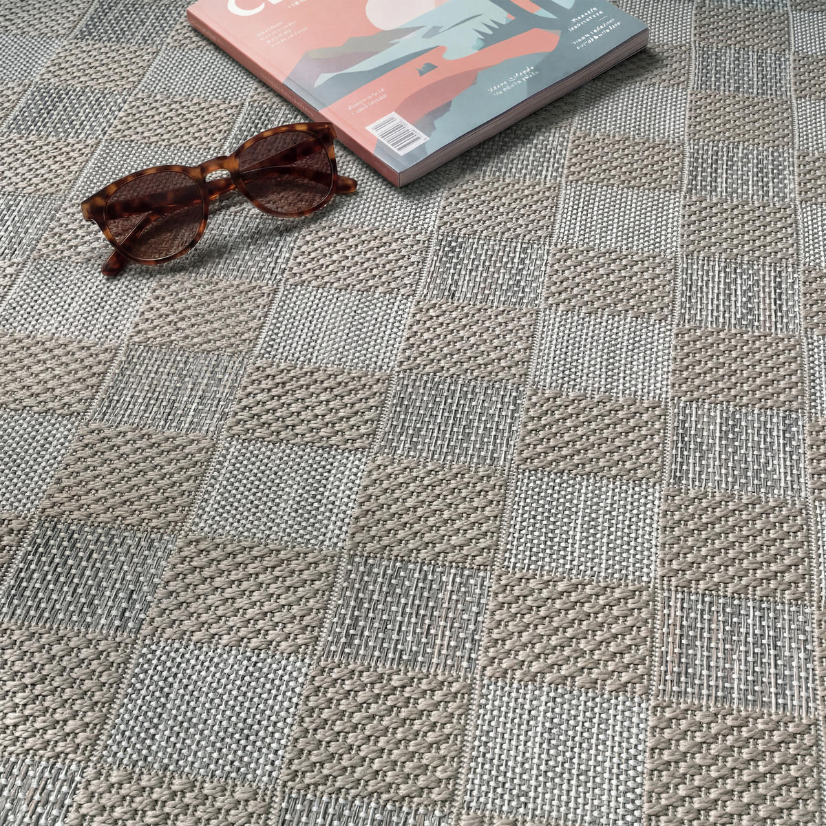 OUTDOORTEPPICH 150/150 cm Vermont 196 - Beige, Textil (150/150cm) - Paco Home