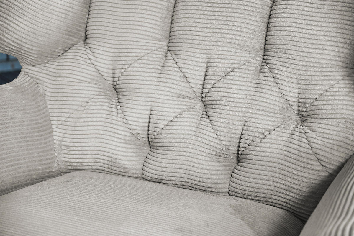 LONGSEAT CHAMRE Hellgrau - Hellgrau/Schwarz, Textil/Metall (130/95/160cm) - KAWOLA