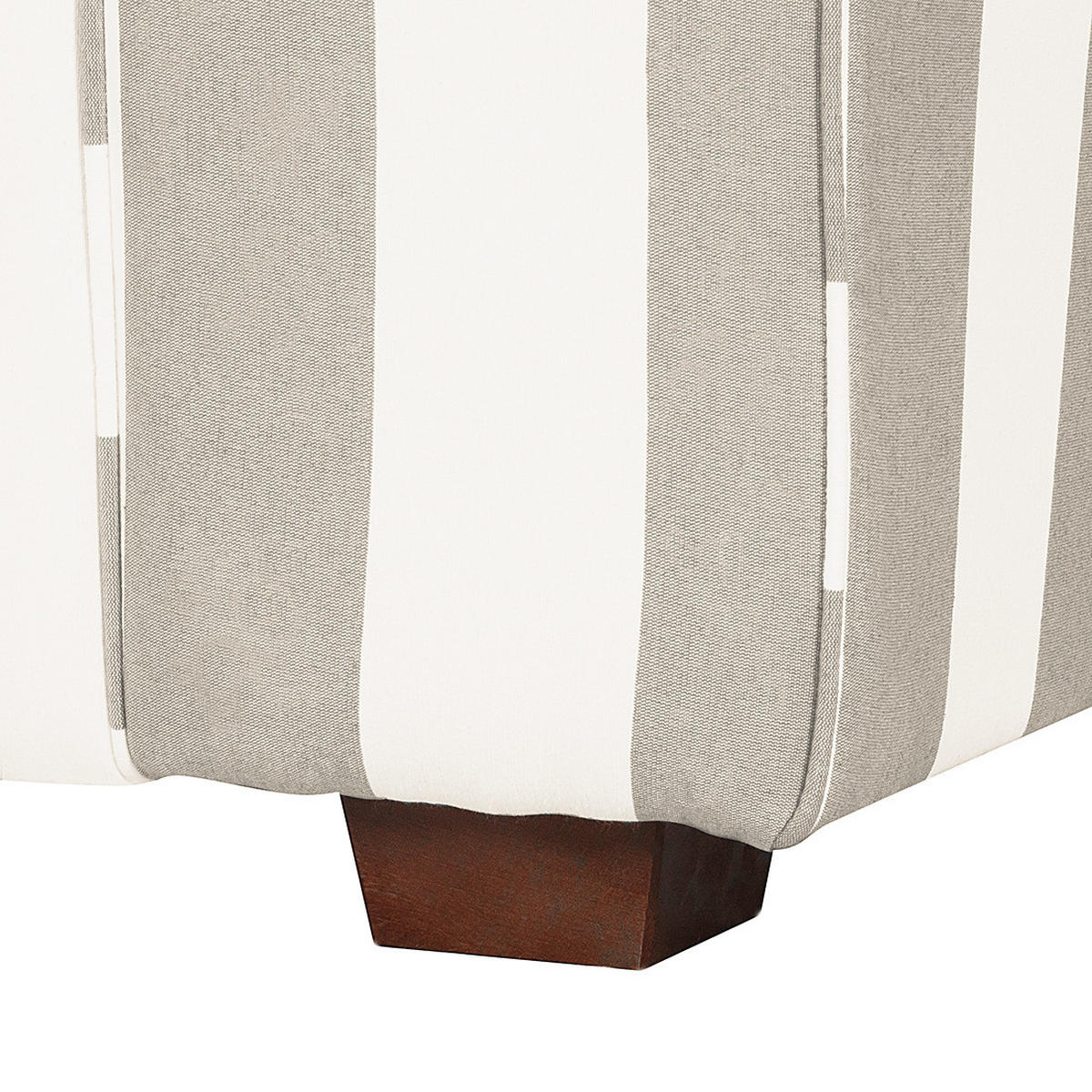 SESSEL - Webstoff, Beige gestreift - Beige, Textil (130/88/88cm) - home24