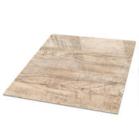 TISCHPLATTE 50x50 cm – Holzstruktur - Braun, Glas (50/50/0.4cm) - Wallfluent