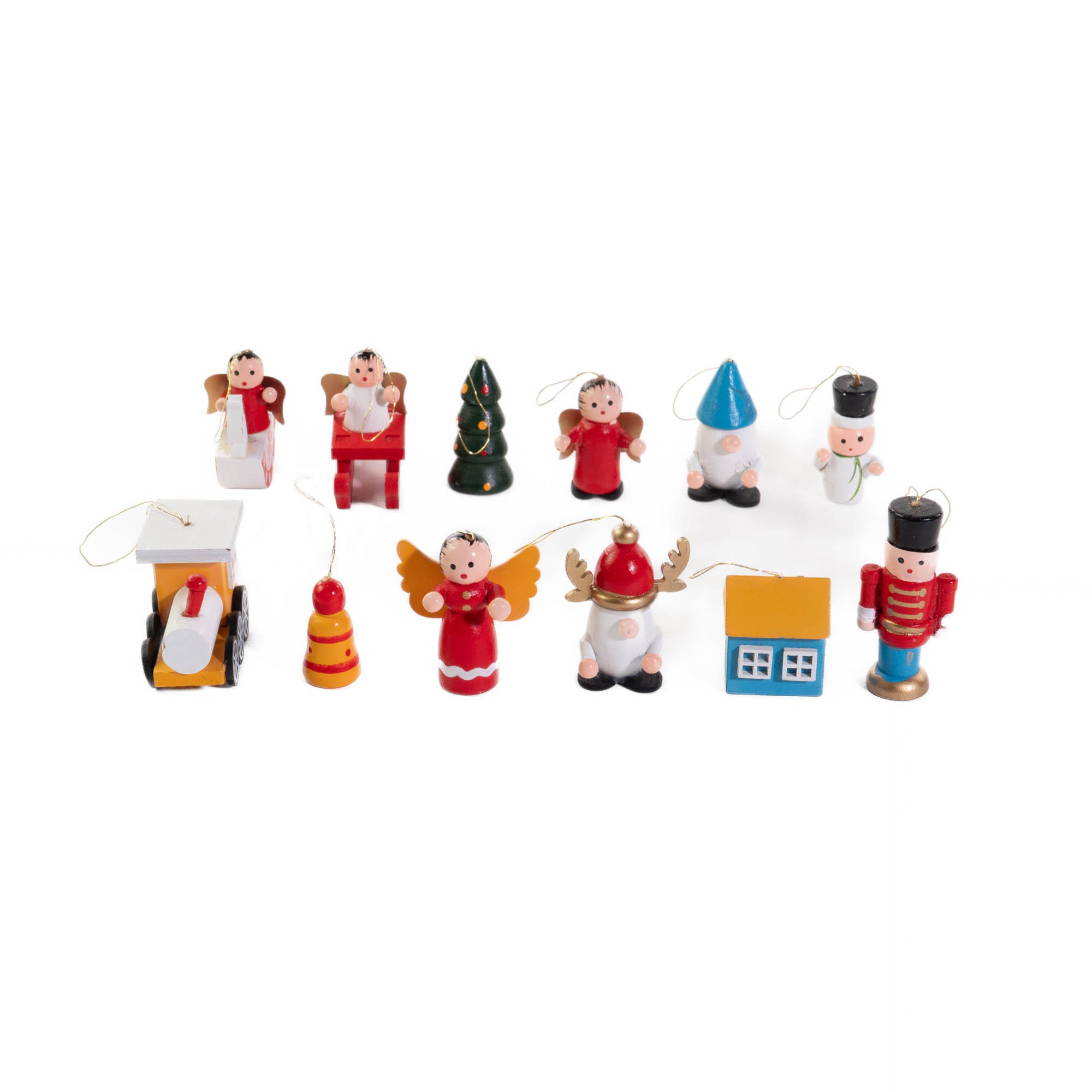 WEIHNACHTSBAUMSPIELZEUGE Holz 12er-Set - Multicolor, Holz (3.2/20.5/19.5cm) - Home Styling Collection