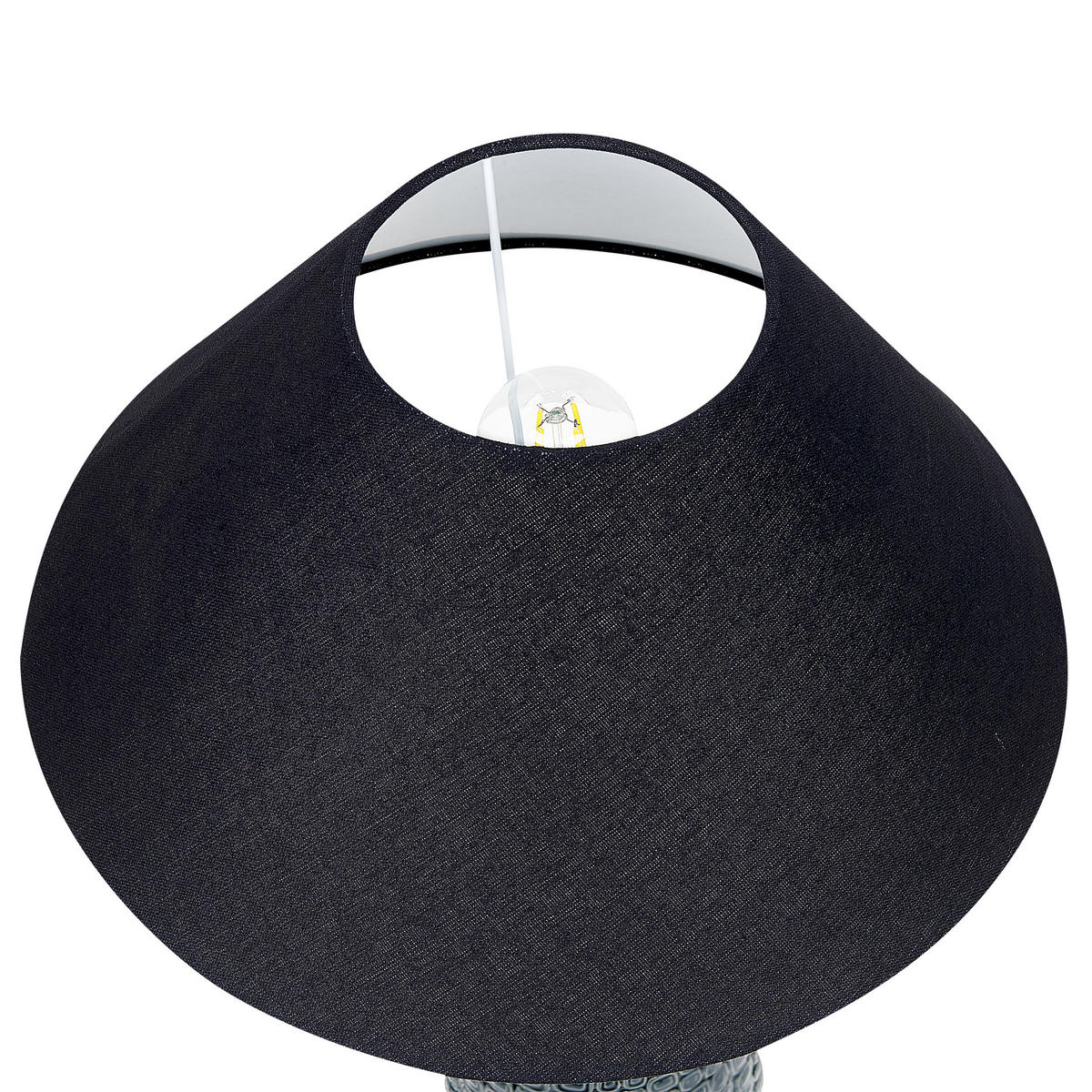 TISCHLAMPE Matina 40/40/60 cm - Blau, Keramik (40/40/60cm) - Beliani