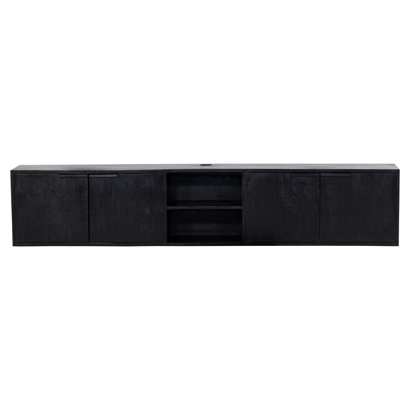 Giga Meubel Tv-Möbel Schwarz 200x40x30 cm