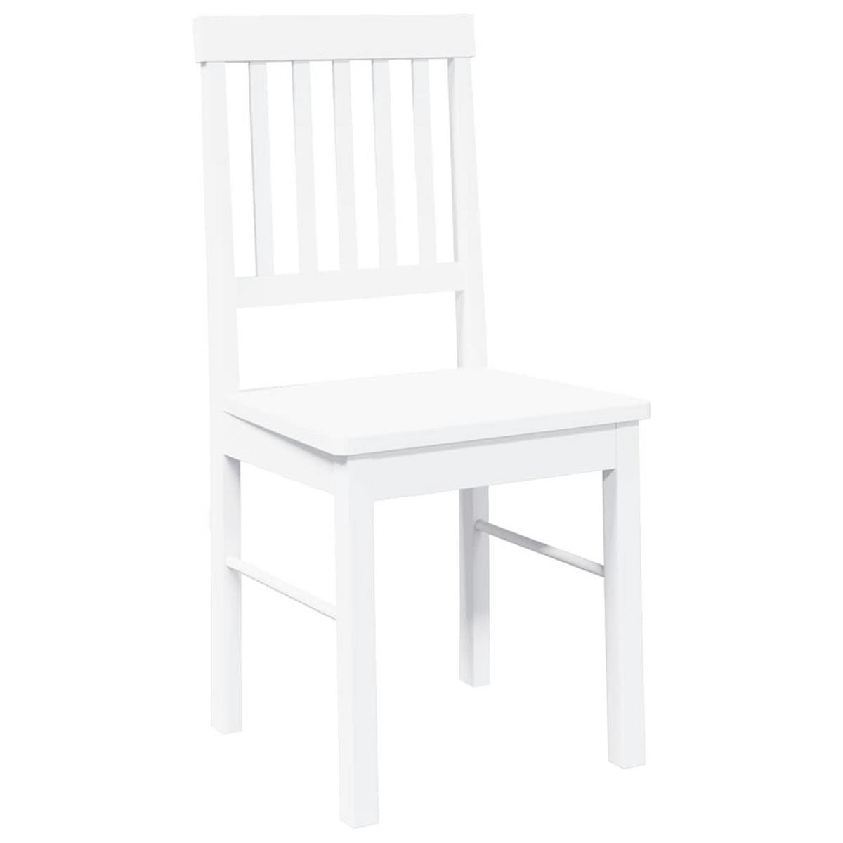 STUHL-SET 2 Stk Sturmhainbach 42.5/90/44.5 cm - Weiß, Holz (42.5/90/44.5cm) - ZMH