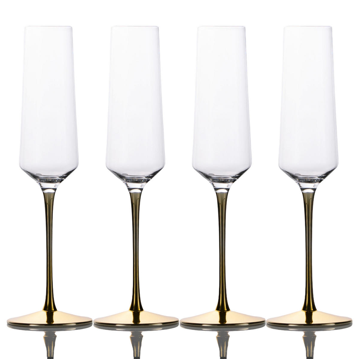 SEKTGLAS SET 200 ml (4-tlg) - Transparent, Glas (0.2L) - Intirilife