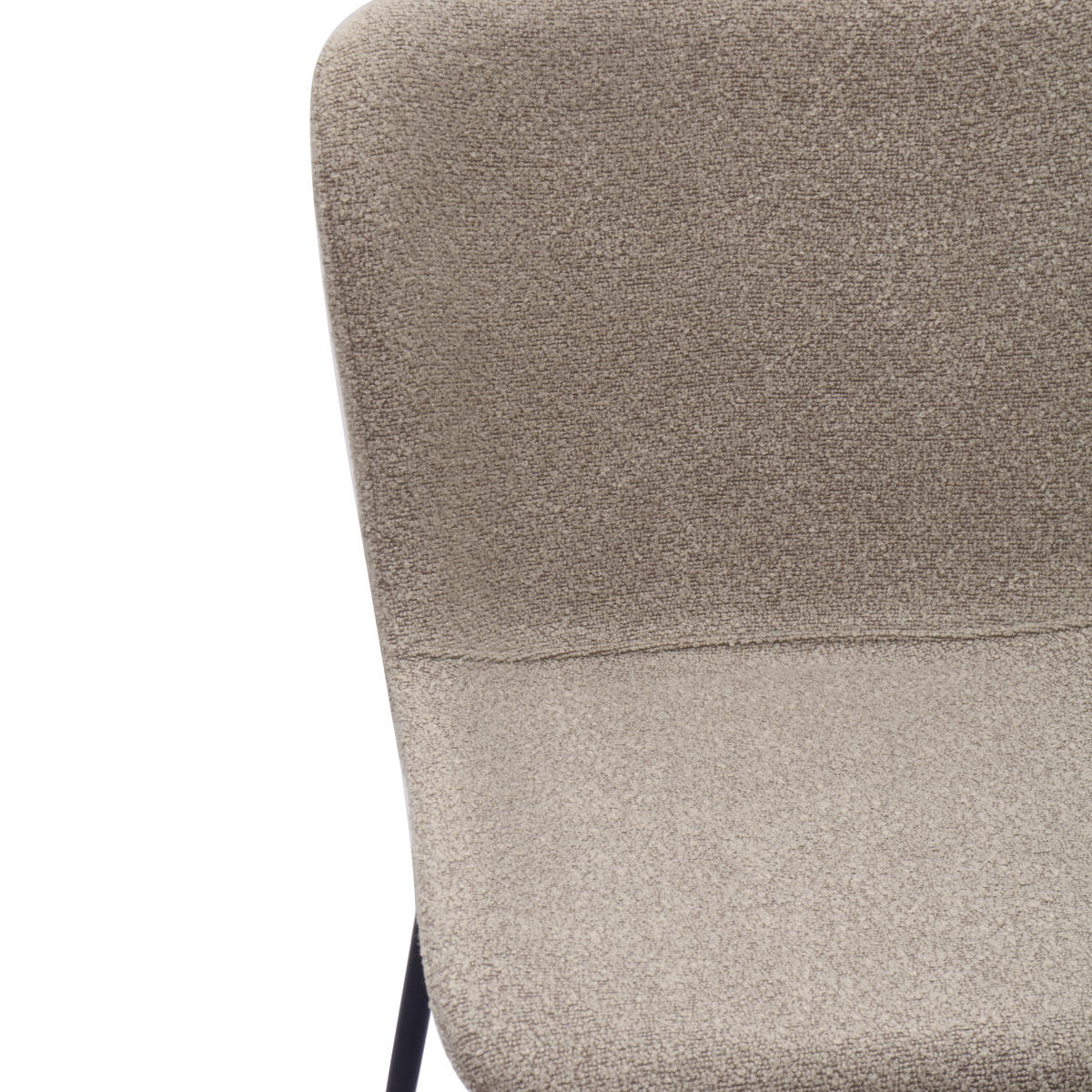 STUHL-SET DE-36869 2 Stück mit Stoffbezug und Metallbeinen Khaki - Sandfarben, Metall (48/80/55cm) - ComfortXL