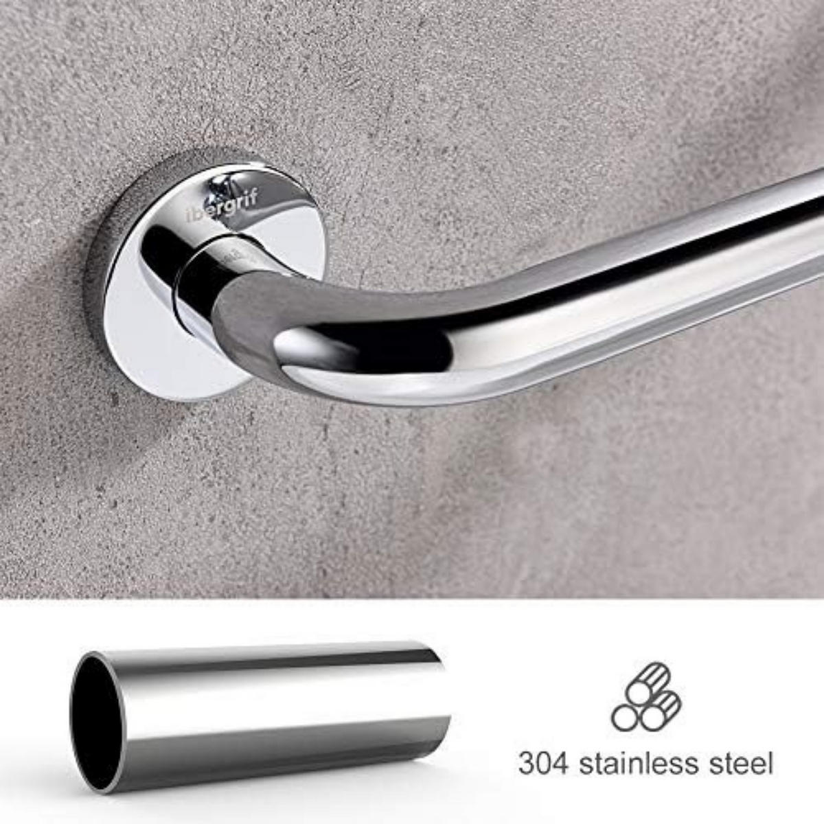 MÖBELGRIFF 1er-Set 440x75x180 mm Edelstahl - Silberfarben, Metall (0.75/18/4.4cm)