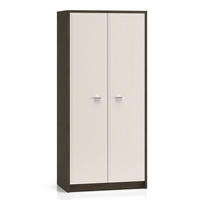 KLEIDERSCHRANK Avante Windmill Eiche dunkel / Cashmere Hochglanz 89 / 52 / 195cm - Eichefarben/Beige, Holz/Holzwerkstoff (89/195/52cm) - Feldmann-Wohnen