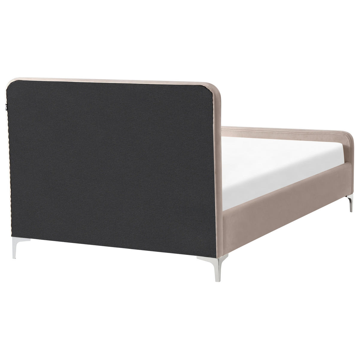 BETT mit Lattenrost 120/200 cm Taupe Lunan - Taupe, Textil (120/200cm) - Beliani