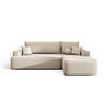 ECKSOFA mit Schlaffunktion FIGO Curio 09 Rechts - Ecru, Textil (250/150cm) - Bedante