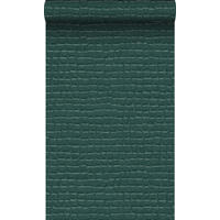 TAPETE Krokodil-Optik 53 cm x 10.05 m - Blau, Papier (53/1000cm) - Origin Wallcoverings