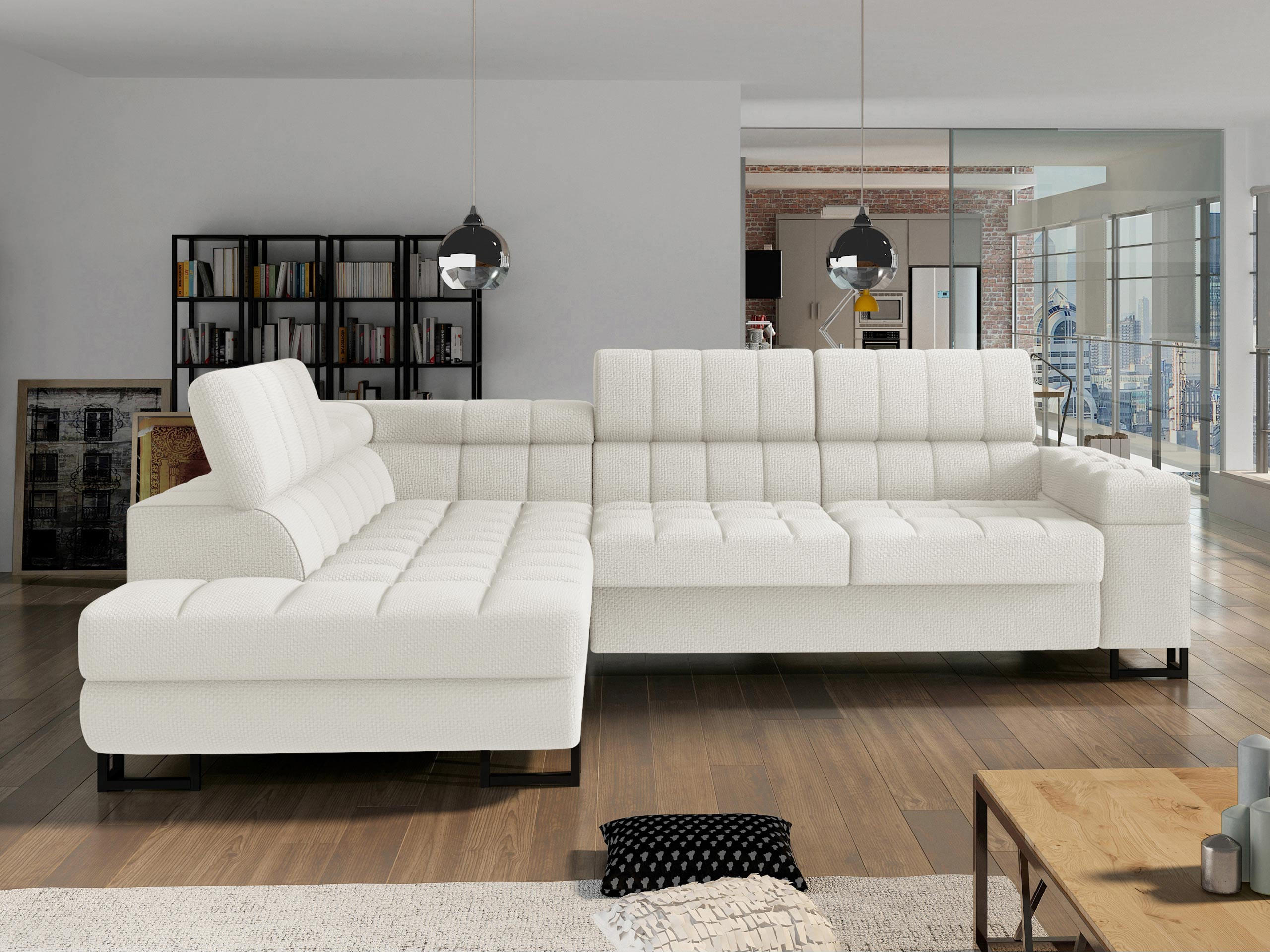 ECKSOFA Laris, Seite: Links - Schwarz/Cappuccino, Holz/Textil (271/203cm) - MIRJAN24