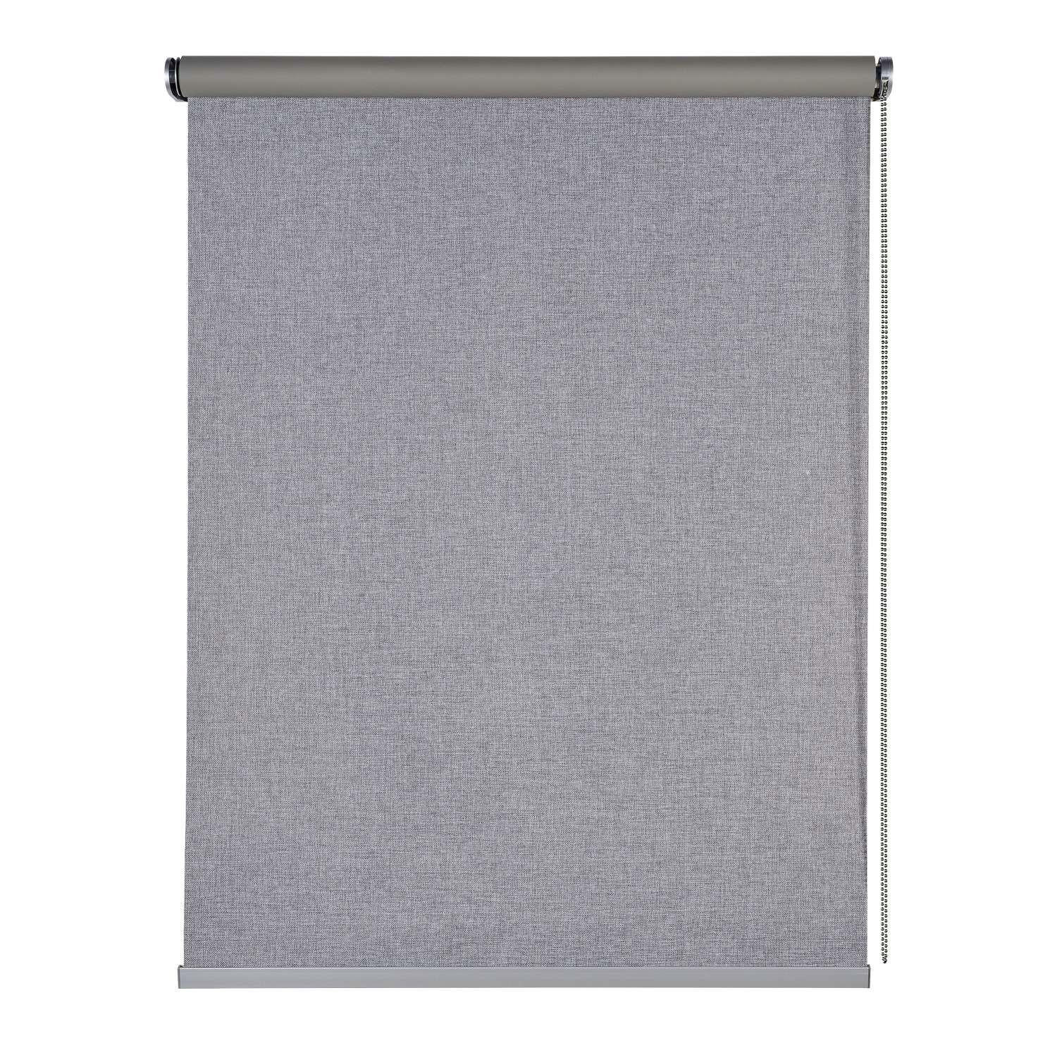 VERDUNKELUNGSROLLO Grau 180x250 cm - Grau, Kunststoff (180/250cm) - STORESDECO