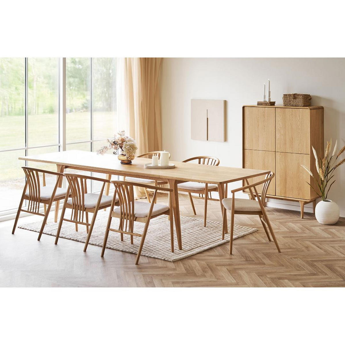 ESSTISCH, Oline, Tisch Natur, Holzwerkstoff / MDF, 240 x 100 x 75 cm - Naturfarben, Holzwerkstoff (100/240/75cm) - ebuy24