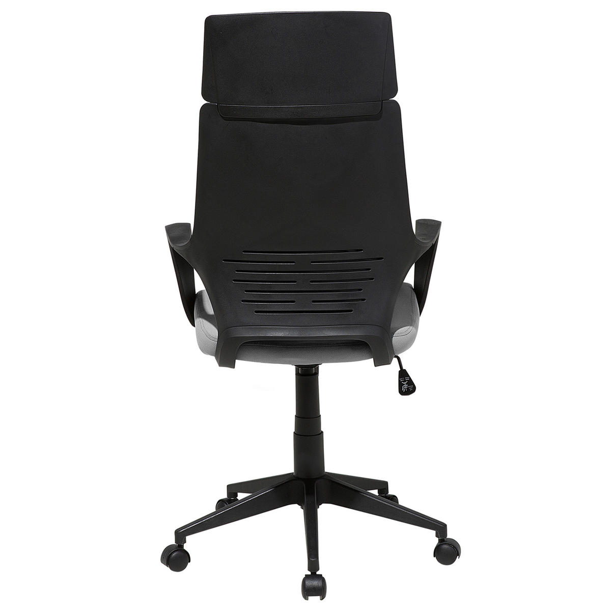 BÜROSTUHL Grau Delight - Grau, Textil (64/116/64cm) - Beliani
