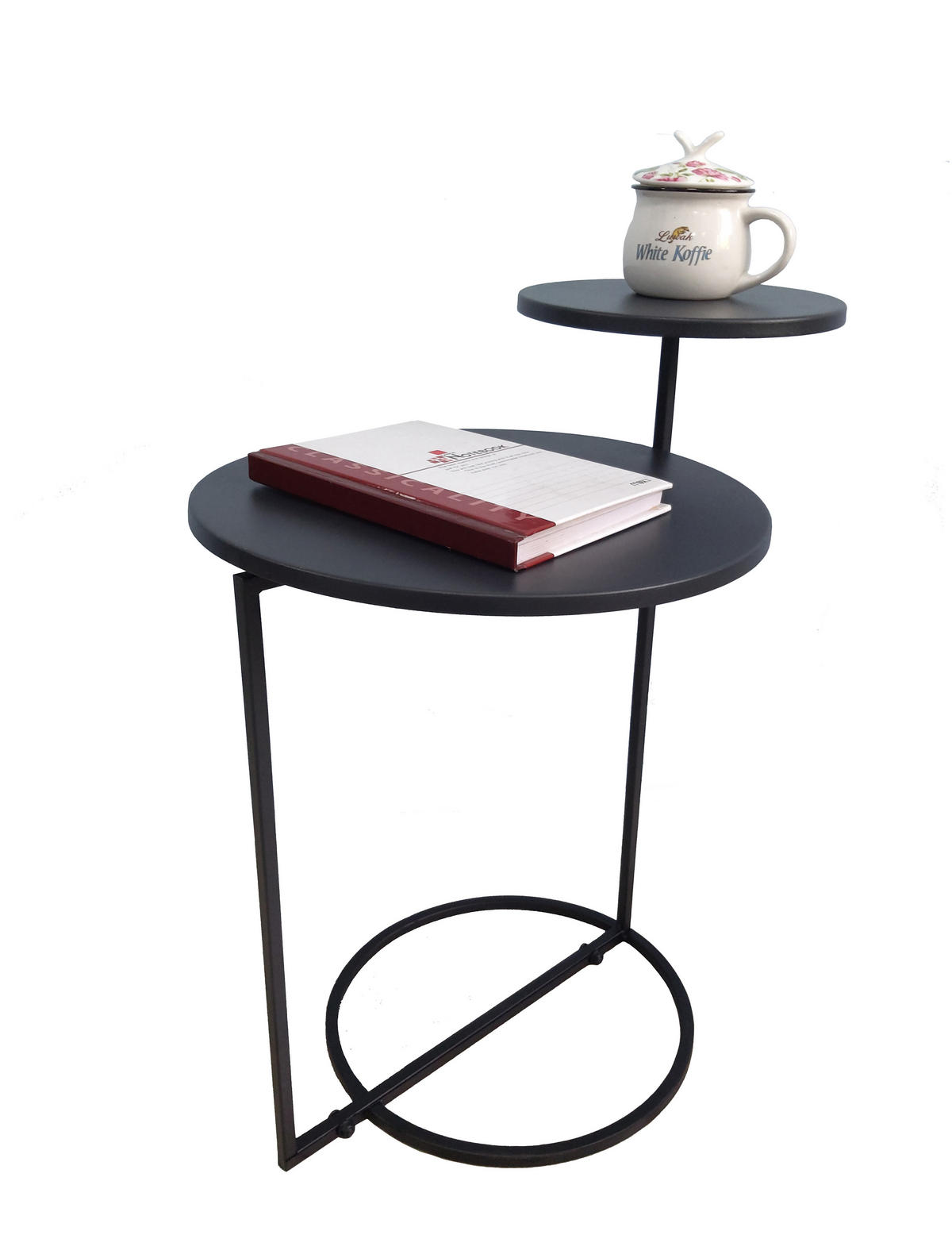 BEISTELLTISCH Bologn Eisen Anthrazit 55x35x35cm - Anthrazit, Metall (35/35/55cm) - DELUKE