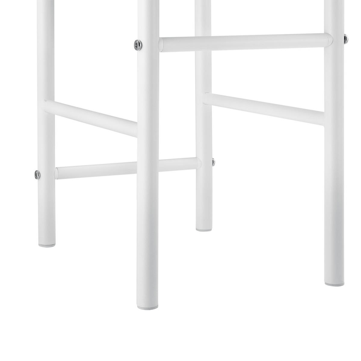 HERRENDIENER Anaheim - Weiß, Metall (45/107/45cm) - [en.casa]