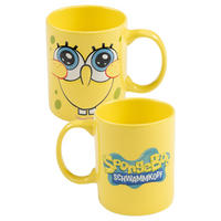 BECHER Spongebob Schwammkopf 3D Face Gelb 320 ml - Gelb, Keramik (0.32L)