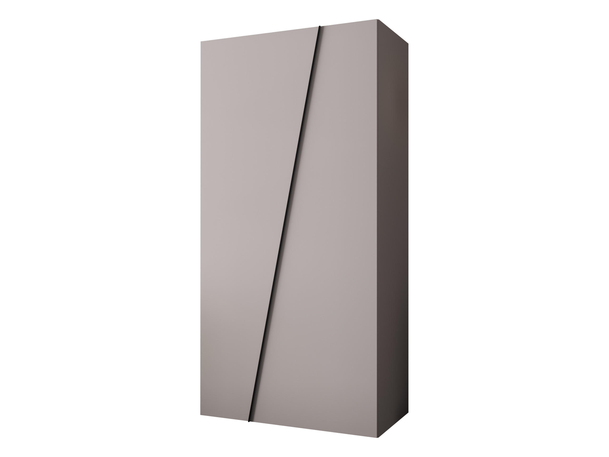 Mirjan24 Drehtürenschrank Kaschmir, Schwarz 100x202x50 cm