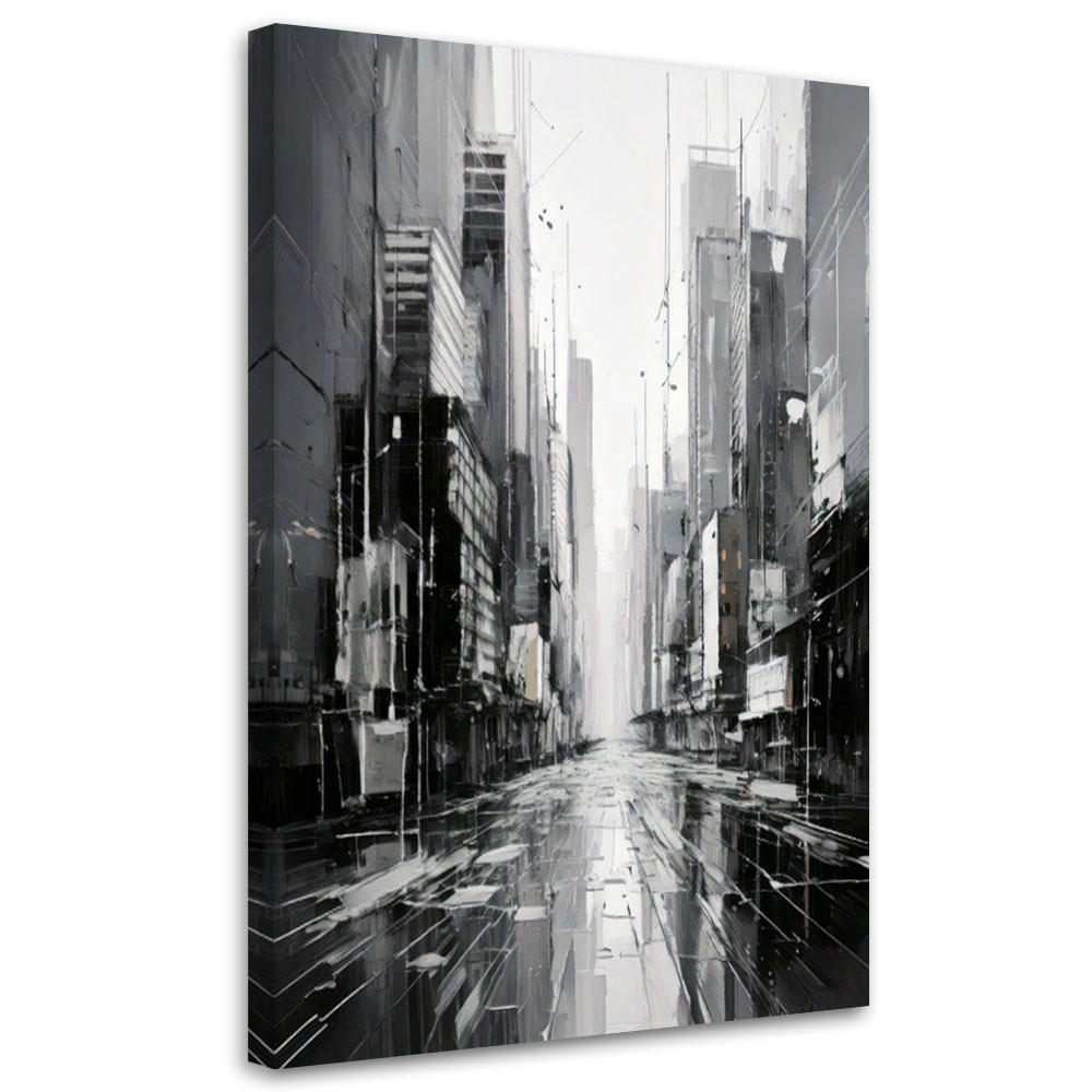 Feeby Leinwandbild Schwarz 30x45 cm