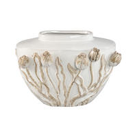 TOPF Naomae Weiß 40/30/28cm - Weiß, Keramik (28cm) - PTMD Collection