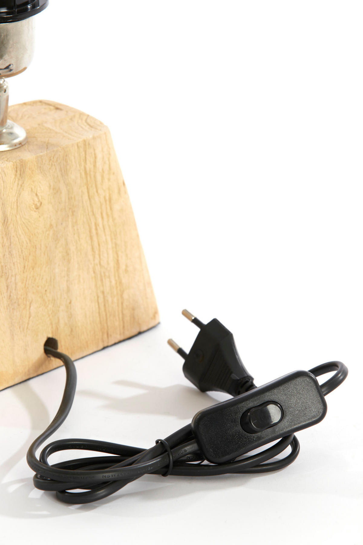 LAMPENFUSS Kardan Braun 16/10/21 cm - Hellbraun, Holz (16/10/21cm) - Light & Living