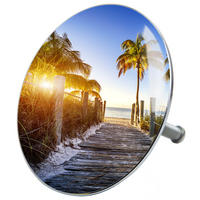 BADEWANNENSTÖPSEL Fort Lauderdale - Blau, Metall (8/10/10cm) - Sanilo