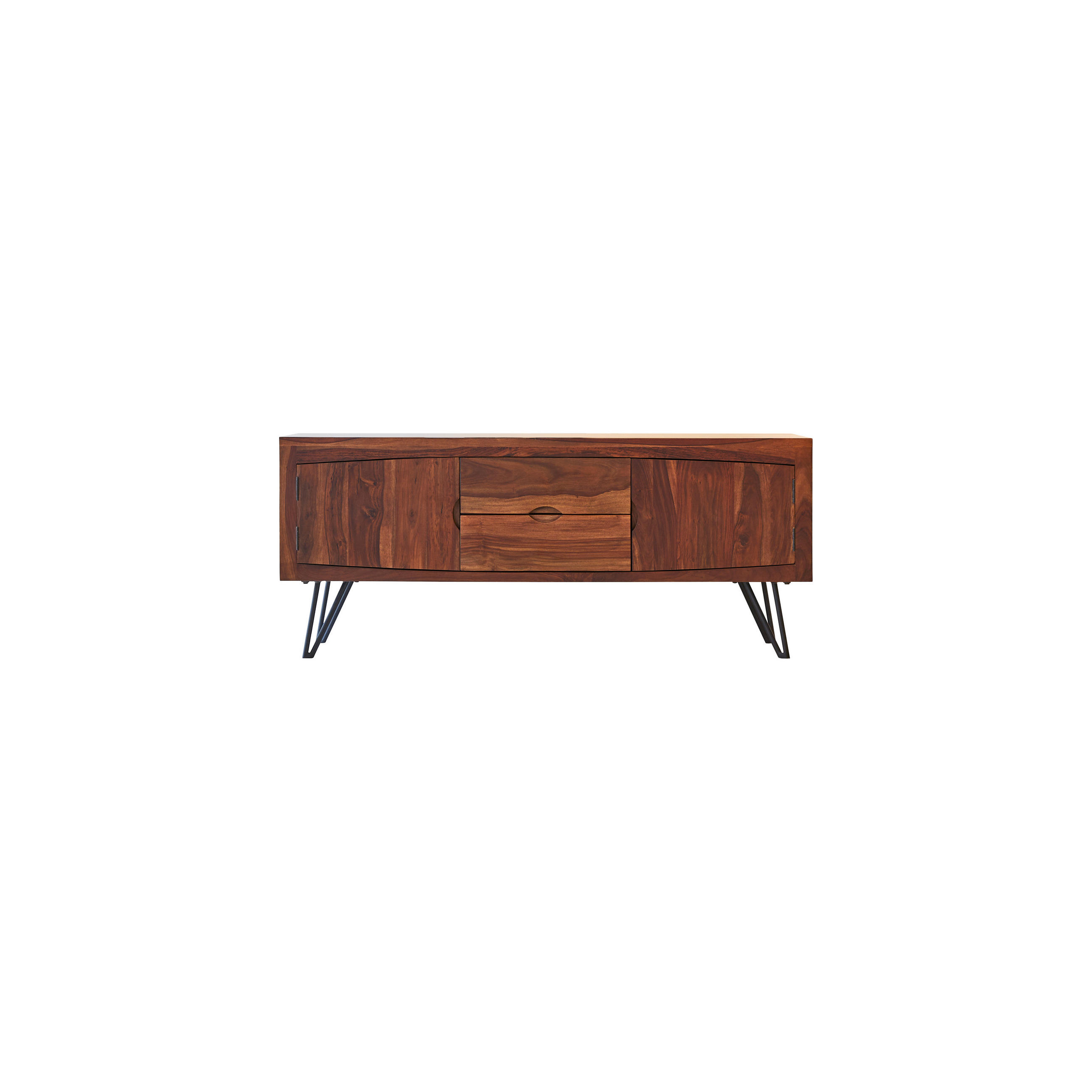 TV-SCHRANK Bonnie Dunkelbraun aus Palisander - Dunkelbraun, Holz (150/62/45cm) - Tikamoon