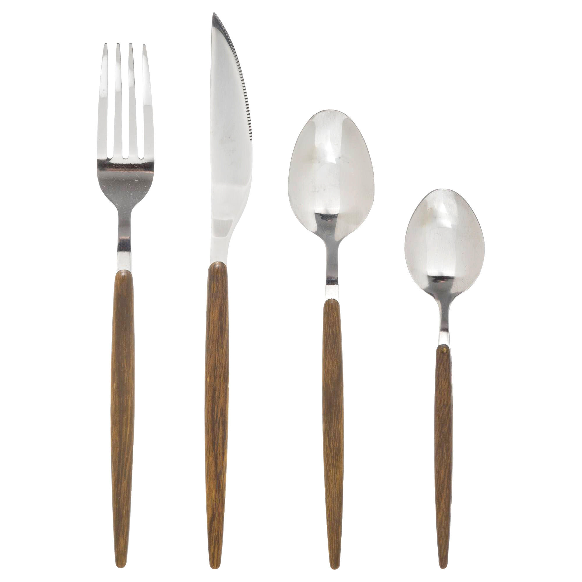 BESTECK-SET 24-teilig Amazonie Braun 16,9/6,5/27,5 cm - Braun, Metall - Secret de Gourmet