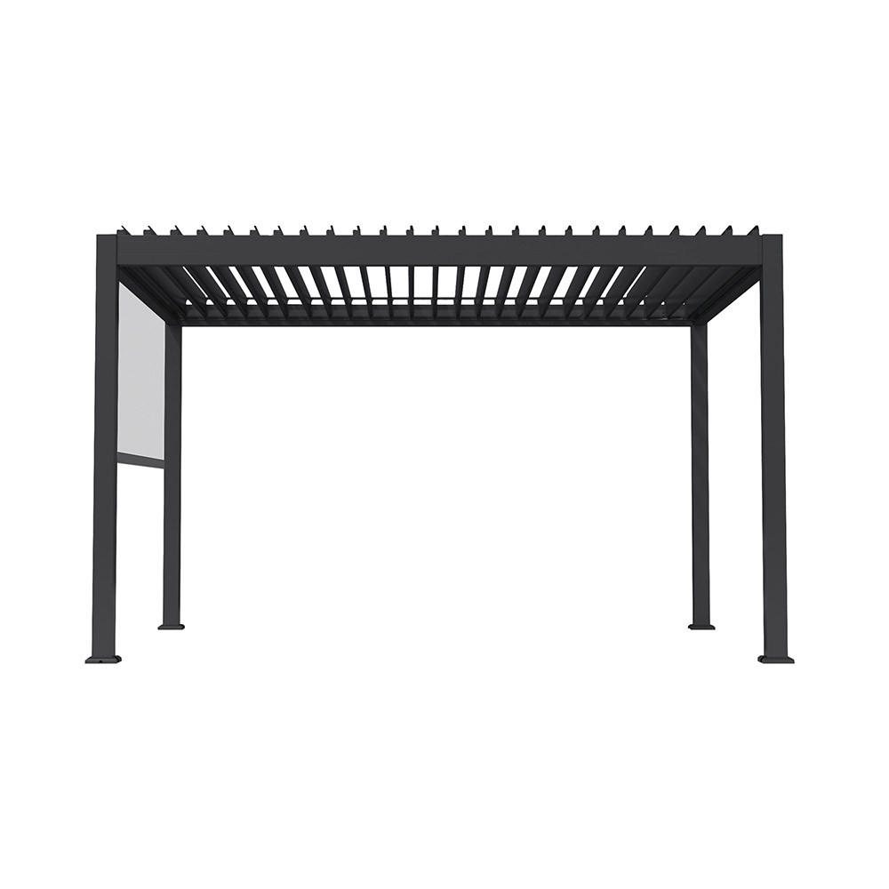 PERGOLA FAYLA - Anthrazit, inkl. 1 x Screen - Anthrazit, Metall (297/250/407cm) - Home Deluxe