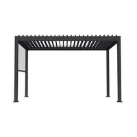 PERGOLA FAYLA - Anthrazit, inkl. 1 x Screen - Anthrazit, Metall (297/250/407cm) - Home Deluxe