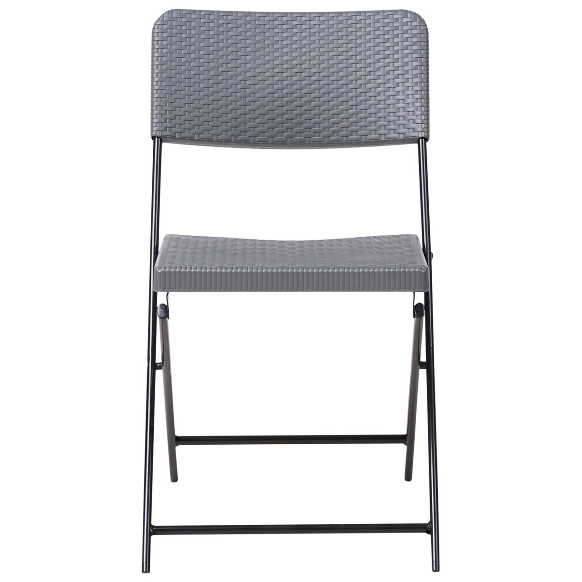 BISTRO-SET klappbar Grau Trappeto Trappeto - Grau, Kunststoff - Beliani