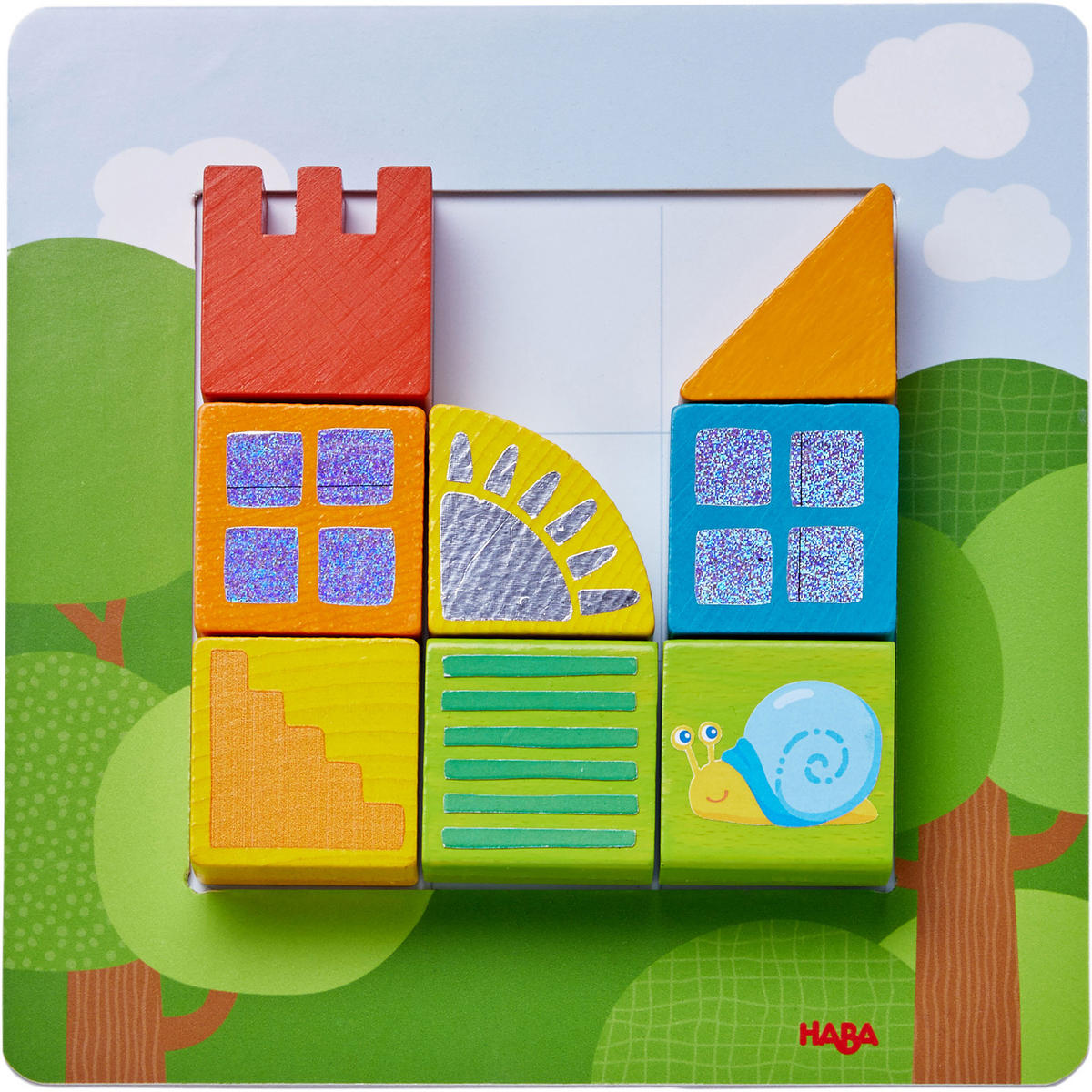 LEGESPIEL Tierisch quadratisch, ab 2 Jahren - Multicolor, Naturmaterialien (21.9/21.9cm)